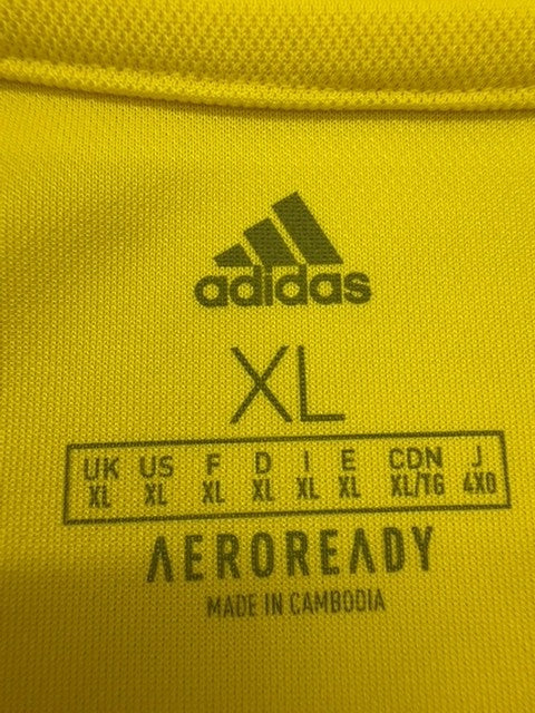 Adidas Men Yellow Polo Shirt size XL product image 4