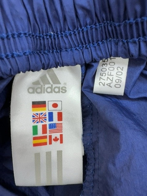 Adidas Men's Navy 3-Stripes Track Pants M Tapered Nyl