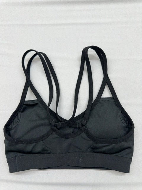 Nike Women's Black Swoosh Sports Bra Size S Padded Dri-FIT Racerback