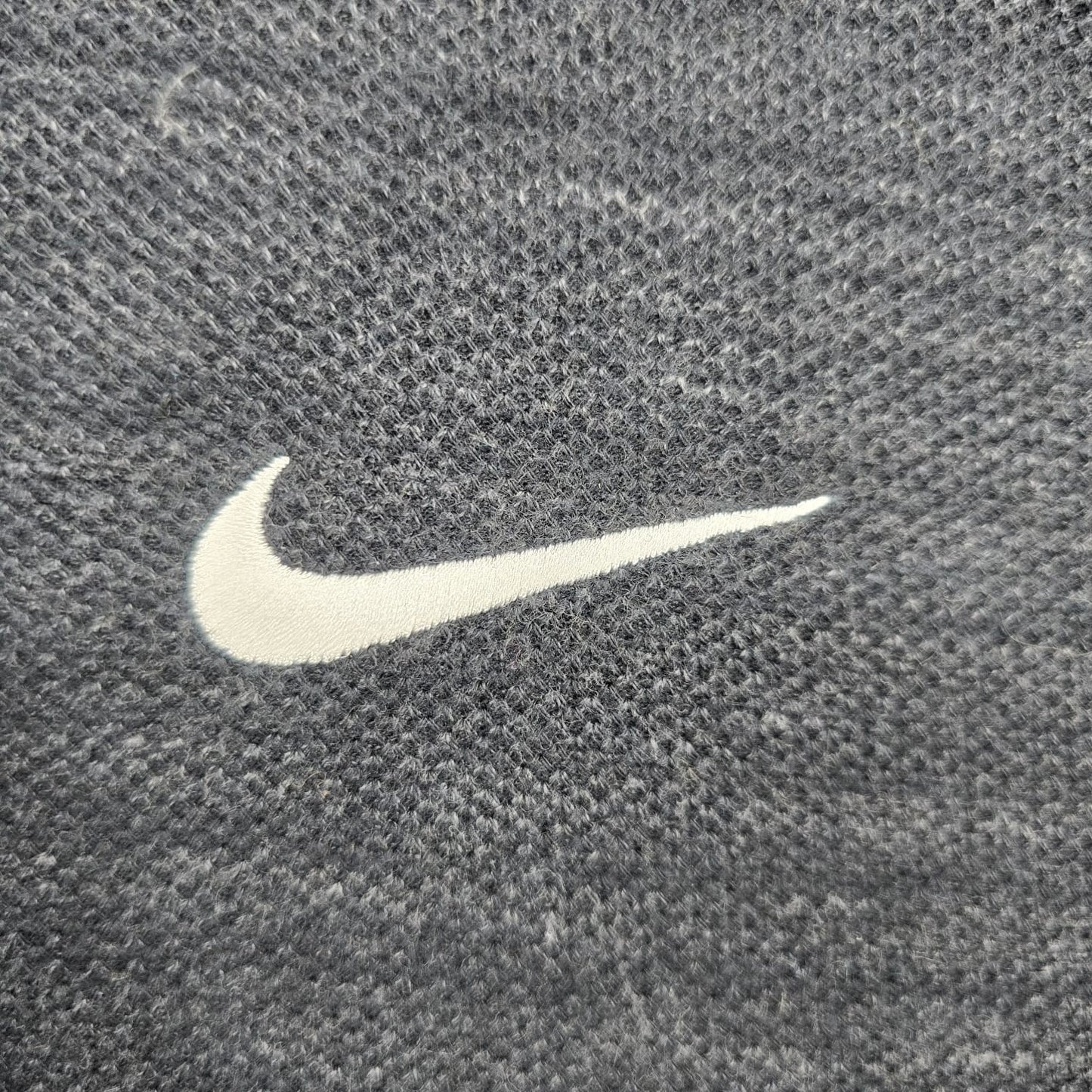 Nike Men's Dark Gray Striped Polo Shirt XL Short Sleeve Henley