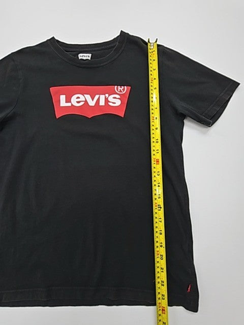 Levi's Boys Black Logo T-Shirt Size 16A Regular Fit - 100% Cotton