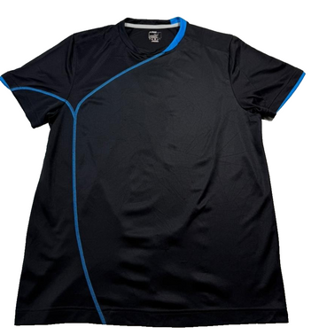Puma Men's Black Blue Contrast Stitch Drycell Training T-Shirt Size L