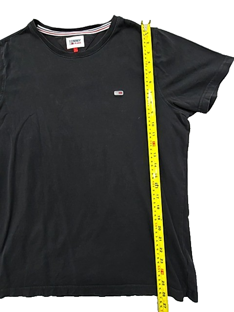 Tommy Jeans Men's Black Logo T-Shirt Size L Regular Fit