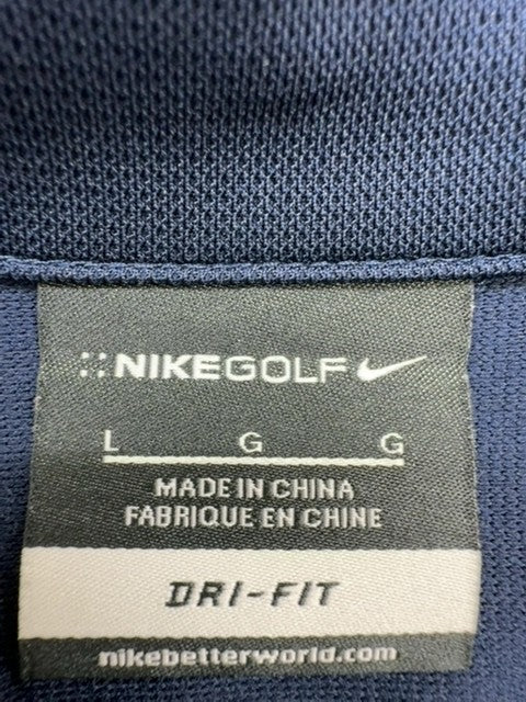 Nike Men's Navy Dri-FIT Golf Polo L Los Angeles Chargers