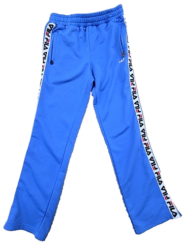 Fila Men's Blue Track Pants Size S 100% Polyester