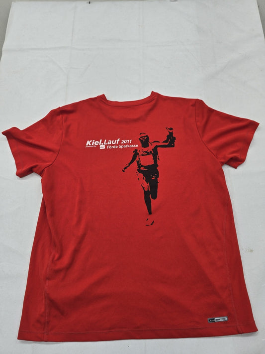 Puma Men's Red T-Shirt – Size L, Short Sleeve, Crew Neck – Ref 50458