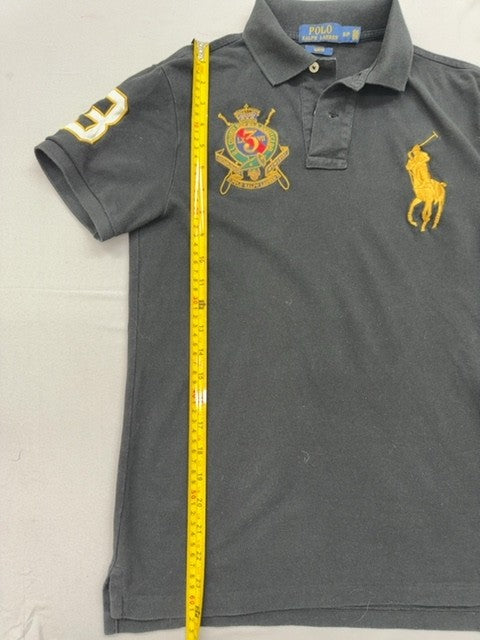 Polo Ralph Lauren Men's Grey Slim Fit Polo Shirt Size S Cotton