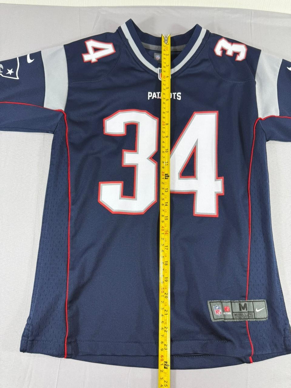 New England Patriots #34 Nike On Field NFL Football Jersey Navy Blue Youth