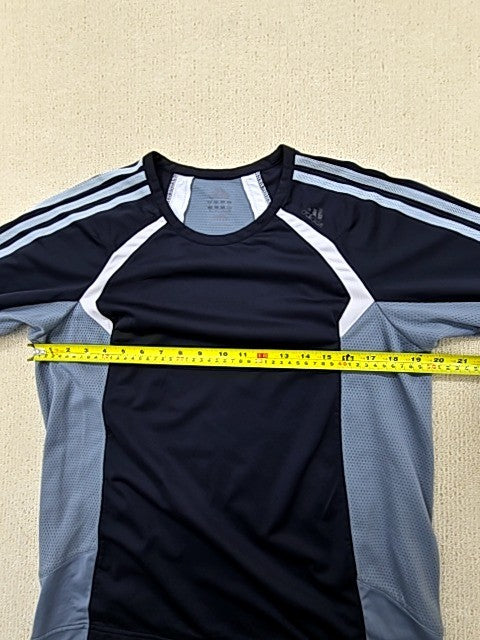 Adidas Men's Black 3 Stripes Long Sleeve Crewneck T-Shirt Size L