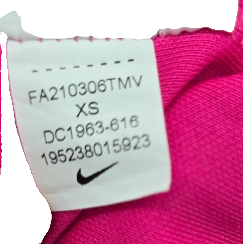 Nike Dri Fit Polo Shirt Pink Logo Embroidered XS Short Sleeve Vietnam