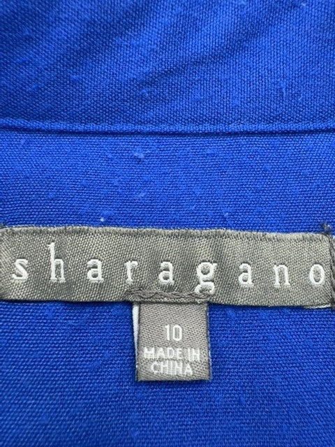 Sharagano Women's Royal Blue Shirt Dress Size 10