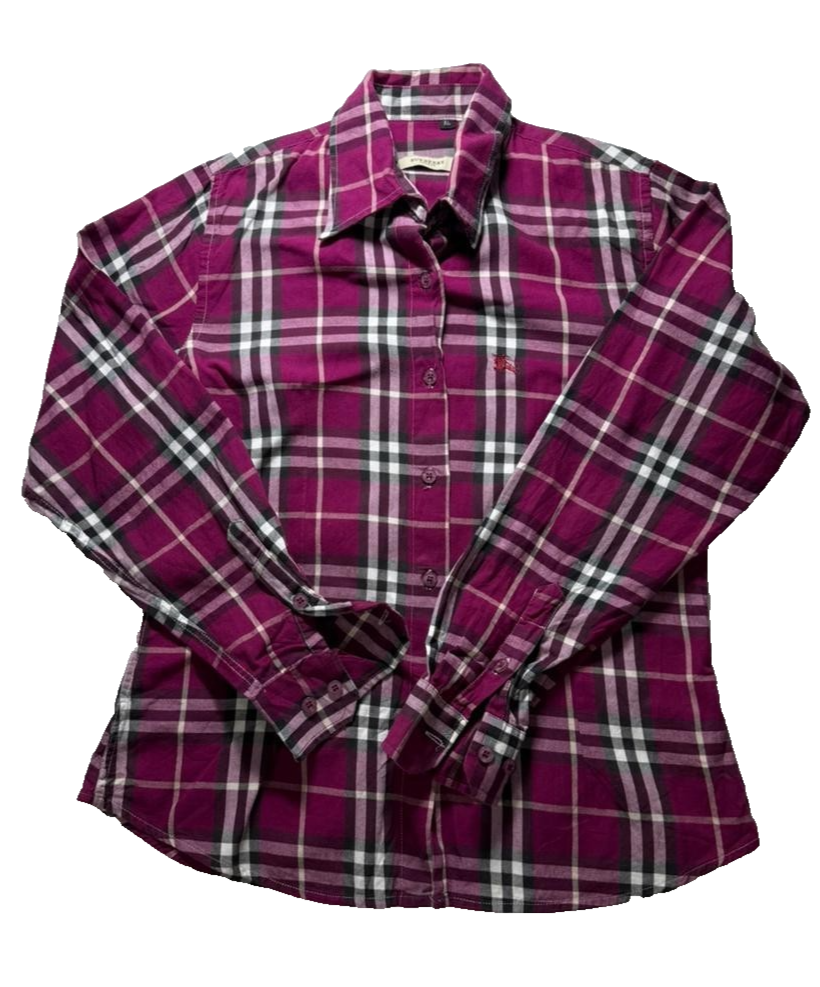 Burberry Brit Shirt Men's Check Plaid Long Sleeve Tartan Casual | XL