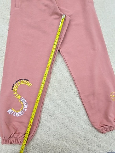 Adidas Stella McCartney Pink Cotton Sweatpants S Tapered NWT