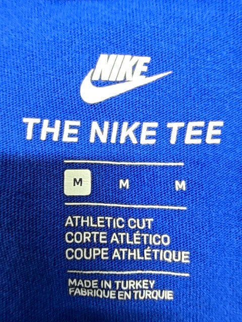 Nike Men's Blue Crew Neck Short Sleeve T-Shirt M Athletic Cotton