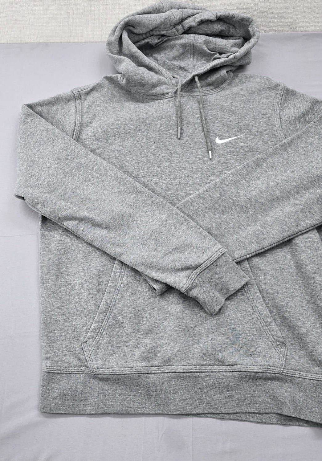 Nike Men's Grey Fleece Pullover Hoodie Size M