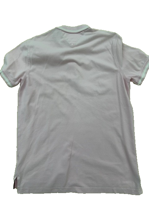 Tommy Hilfiger Men's Pink Polo Shirt – Size L, Short Sleeve, Cotton – Ref 530F3
