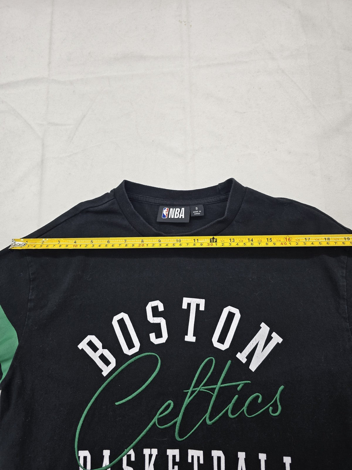 Primark Boston Celtics Black S Short Sleeve Cotton T-Shirt