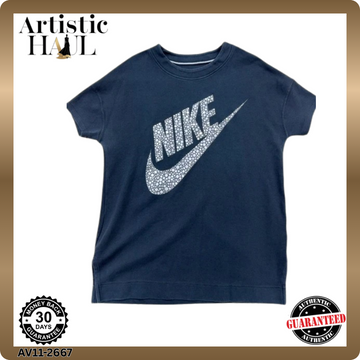 Nike Women's Navy Oversized Fleece Sweatshirt Size M
