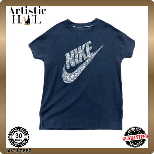 Nike Women's Navy Sweatshirt – Size M, Oversized