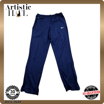 Nike Men's Navy Dri-FIT Activewear Pants Size M Tapered
