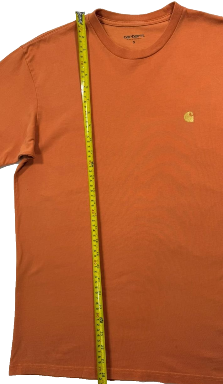 Men's Carhartt Wip Chase T-Shirt Tumeric/Gold Size S