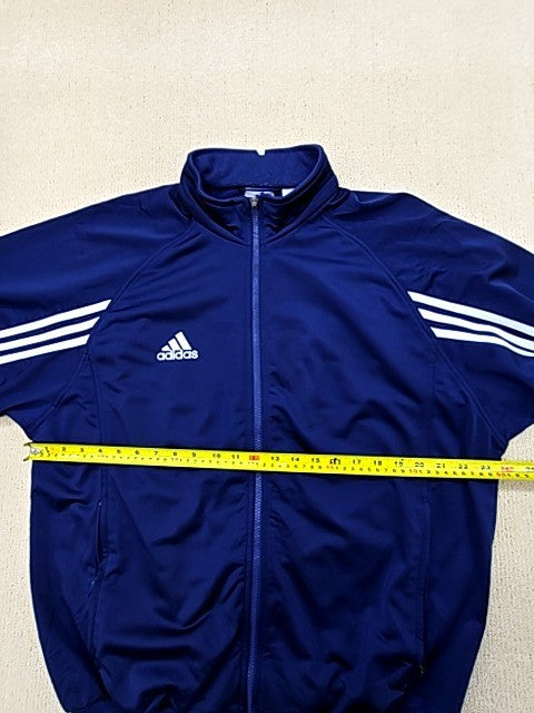 Adidas Men's Navy Track Jacket Full Zip Long Sleeve Size L