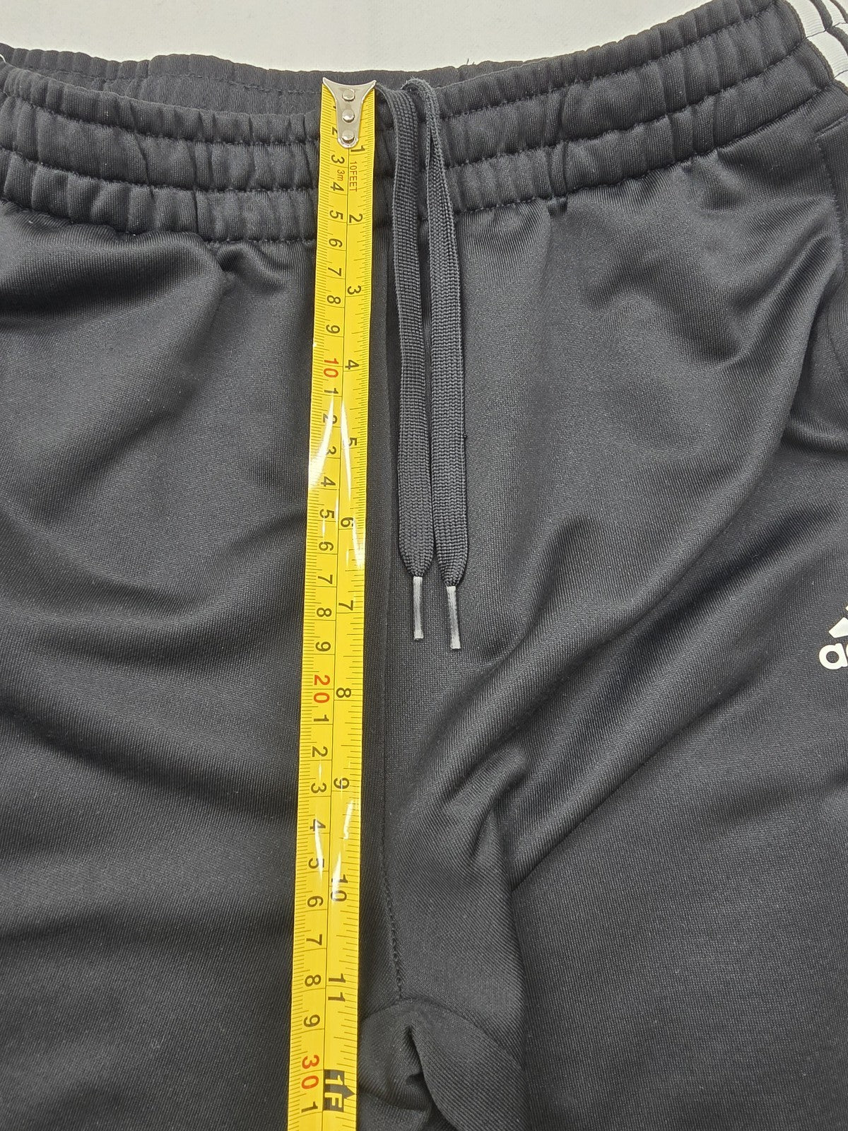 Adidas Men's Black 3-Stripes Track Pants XL Tapered Training