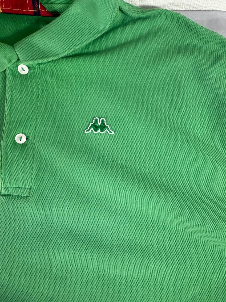 Robe Di Kappa Men's Green Polo Shirt Short Sleeve Cotton Size XXL