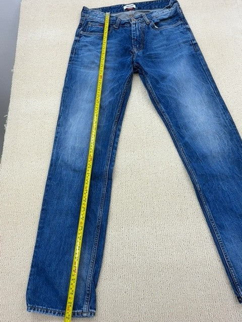Tommy Hilfiger Men's Straight Leg Blue Jeans 30x32 Med Wash Denim