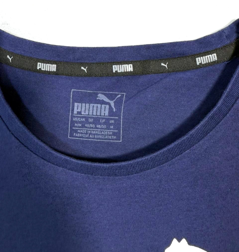 Puma Men's Essentials No. 1 Logo T-Shirt In Blue - Size M