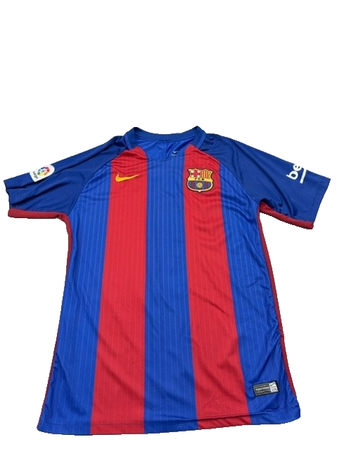 Nike Men's Blue Red Soccer Jersey Dri-FIT Size M Short Sleeve