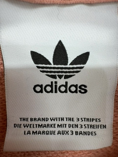 Adidas Women's Clear Pink Trefoil Pullover Hoodie Size S