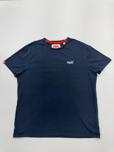 Superdry Men Navy T-Shirt size 3XL product image 1