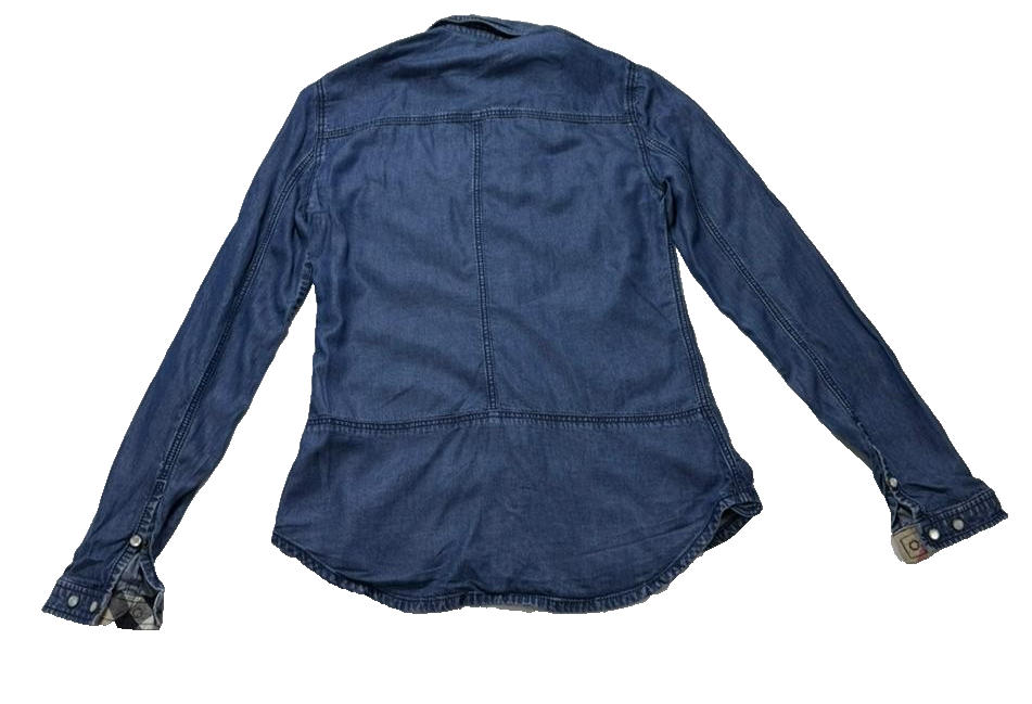 Burberry Brit Blue Denim Button Front Shirt | Size: XS