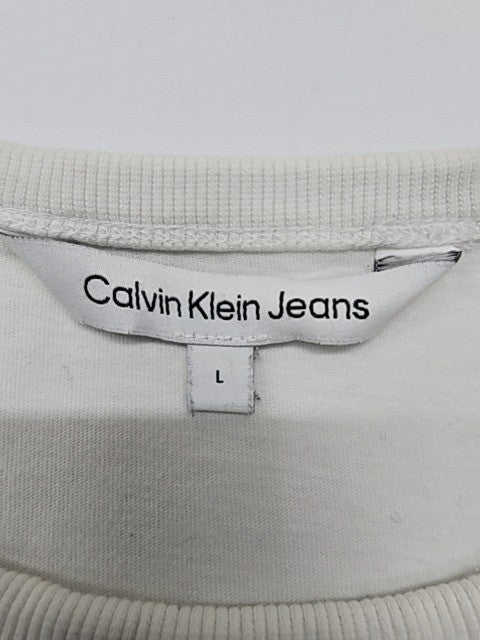 Calvin Klein Jeans Men White T-Shirt size L product image 4