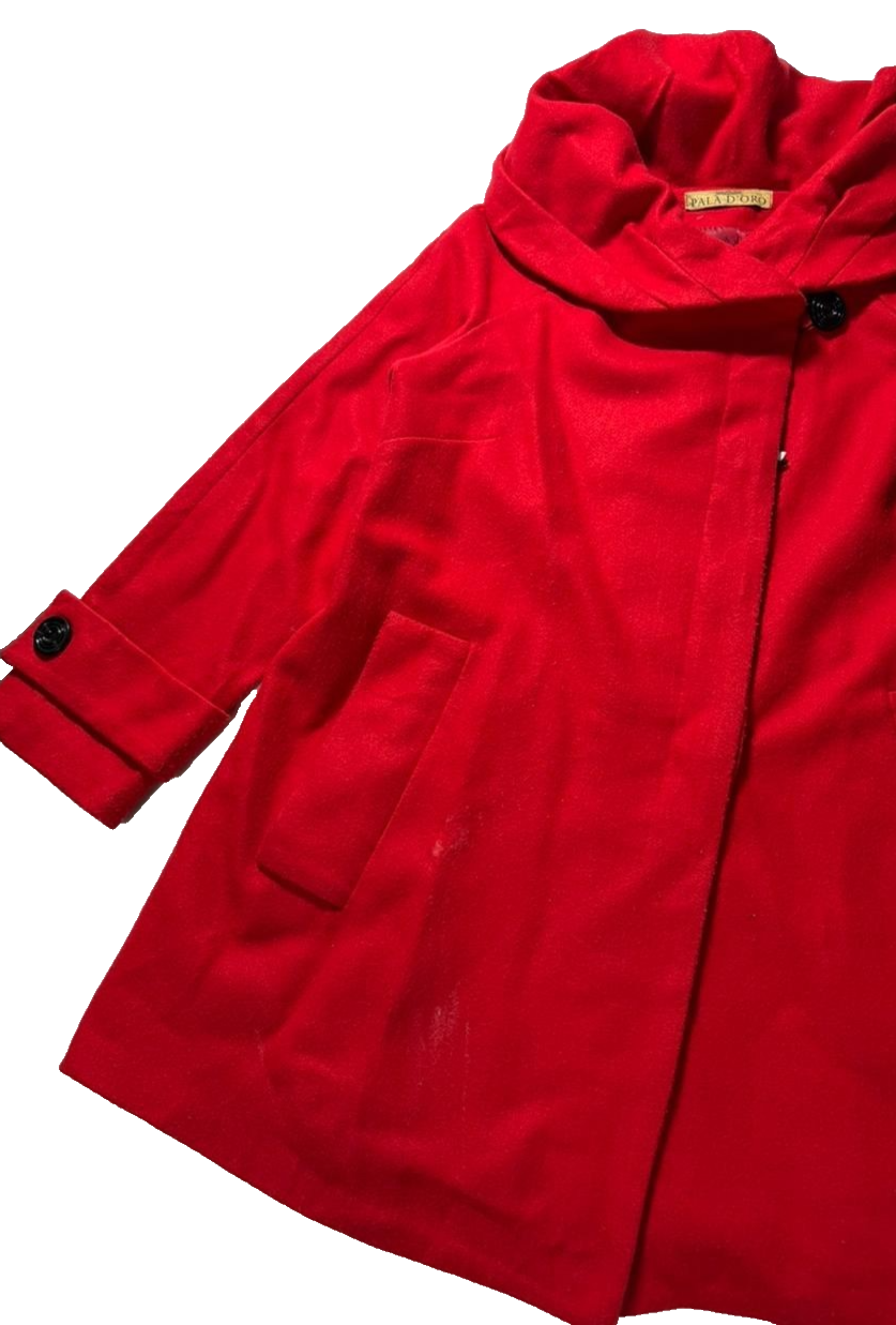 Pala D"Oro Women Coat Med-Lenght | Mohair Blend | Red | S