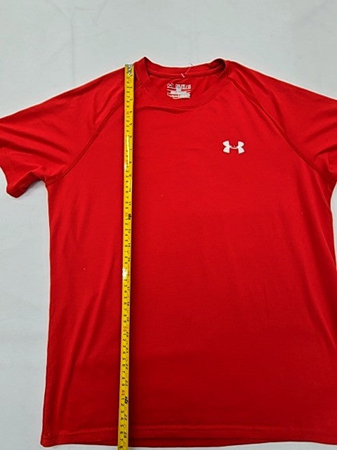 Under Armour HeatGear Red Loose Fit M Men's Short Sleeve T-Shirt