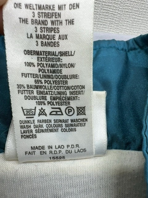Adidas Men's Teal Striped Track Jacket Size S Vintage Retro