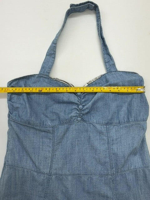 OLTRE Women Blue Dress size 12 product image 6
