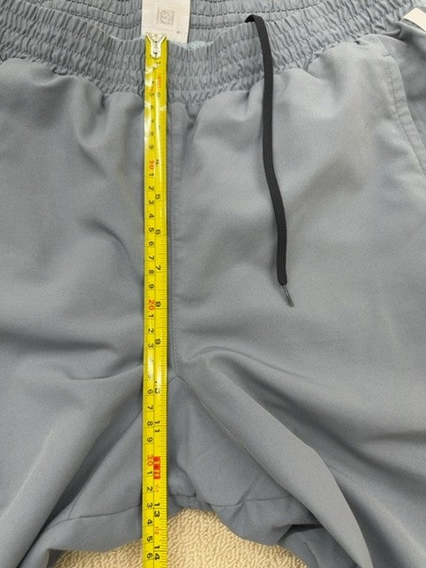 Adidas Men's Grey Track Joggers XL 3-Stripes Tricot Open Hem