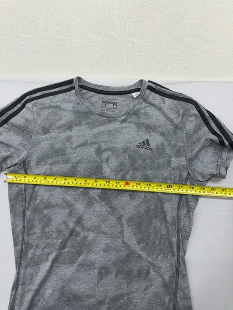 Adidas Men's Grey Camo Short Sleeve T-Shirt Crewneck Climalite