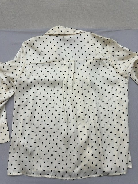 Koton Women's White Blouse – Size L, Long Sleeve