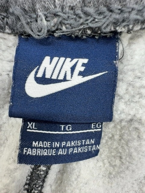 Nike Unisex Gray Fleece Sweatpants XL Elastic Waist Cuffed
