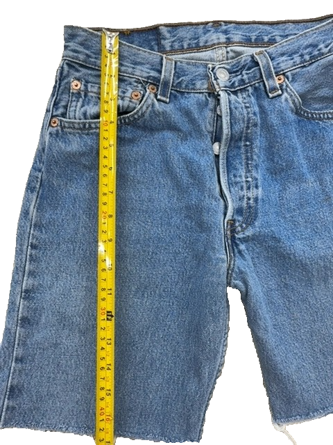 Levi's Men's 501 Medium Blue Shorts W29 L34 Vintage