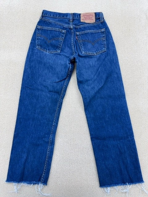Levi's 501 Men's Indigo Blue Jeans W29 L34 Straight Fit Vintage