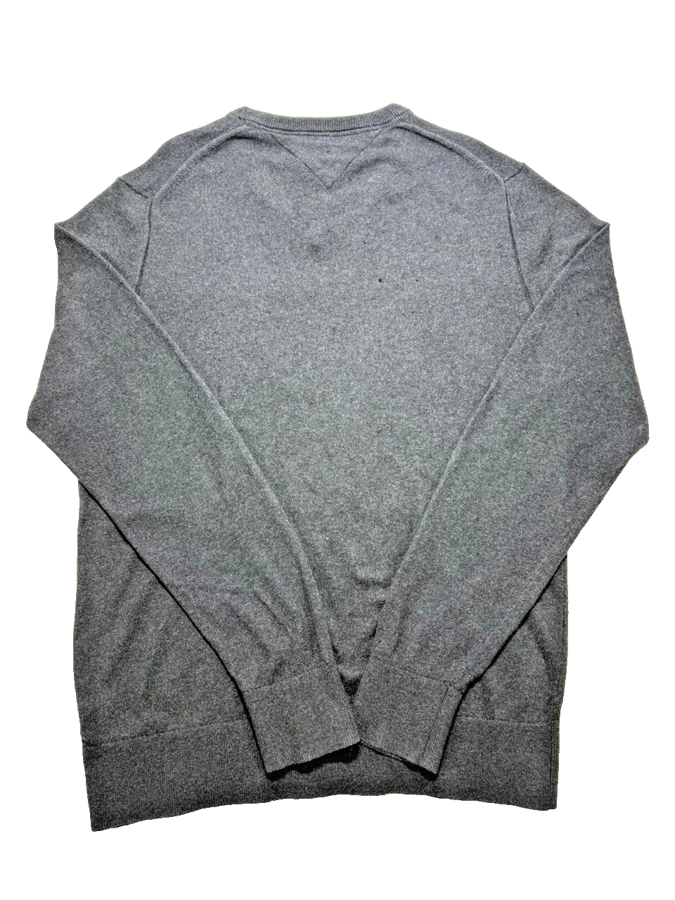 Tommy Hilfiger V-Neck Sweater Men's Large Dark Blue | Pima Cotton Cashmere