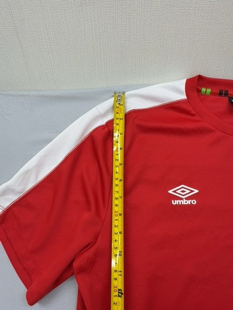 Umbro Unisex Red Soccer Jersey Short Sleeve Size L