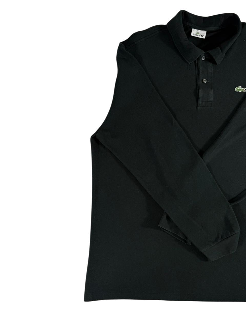 Lacoste Men's Long Sleeve Polo Shirt Size 7 Classic Crocodile Logo