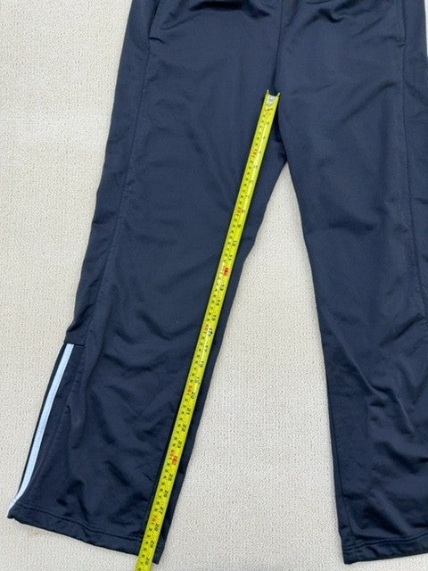 Adidas 3-Stripes Black Track Pants Wide Leg Drawcord Unisex