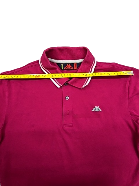 Robe di Kappa Men's Magenta Polo XL Short Sleeve White Piping